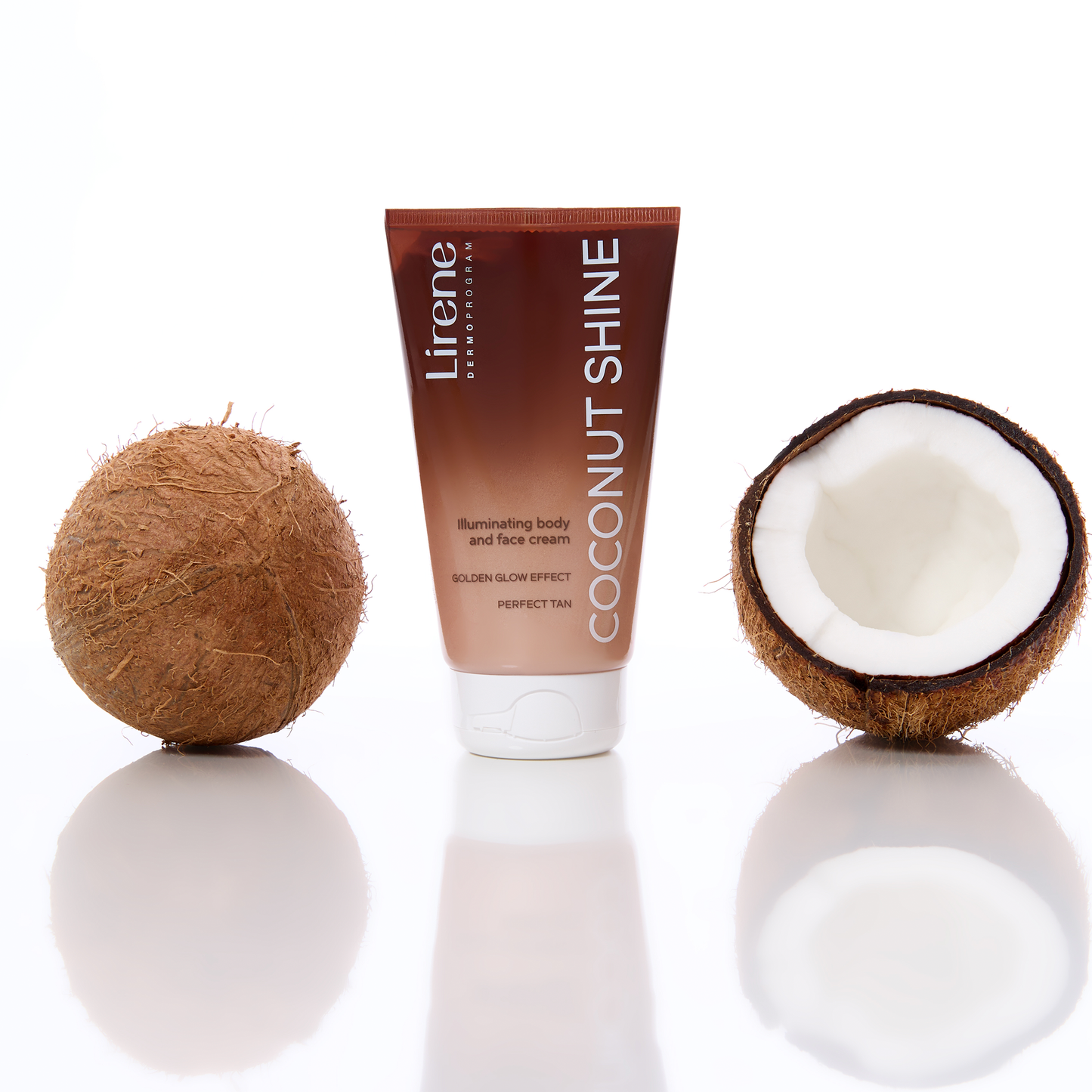Lirene Perfect Tan Golden Body and Face Cream • Coconut Shine 150ml