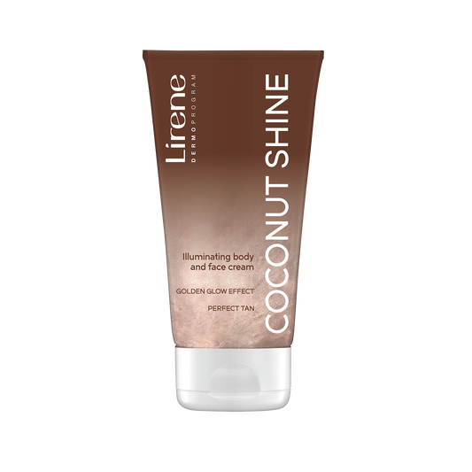 Lirene Perfect Tan Golden Body and Face Cream • Coconut Shine 150ml